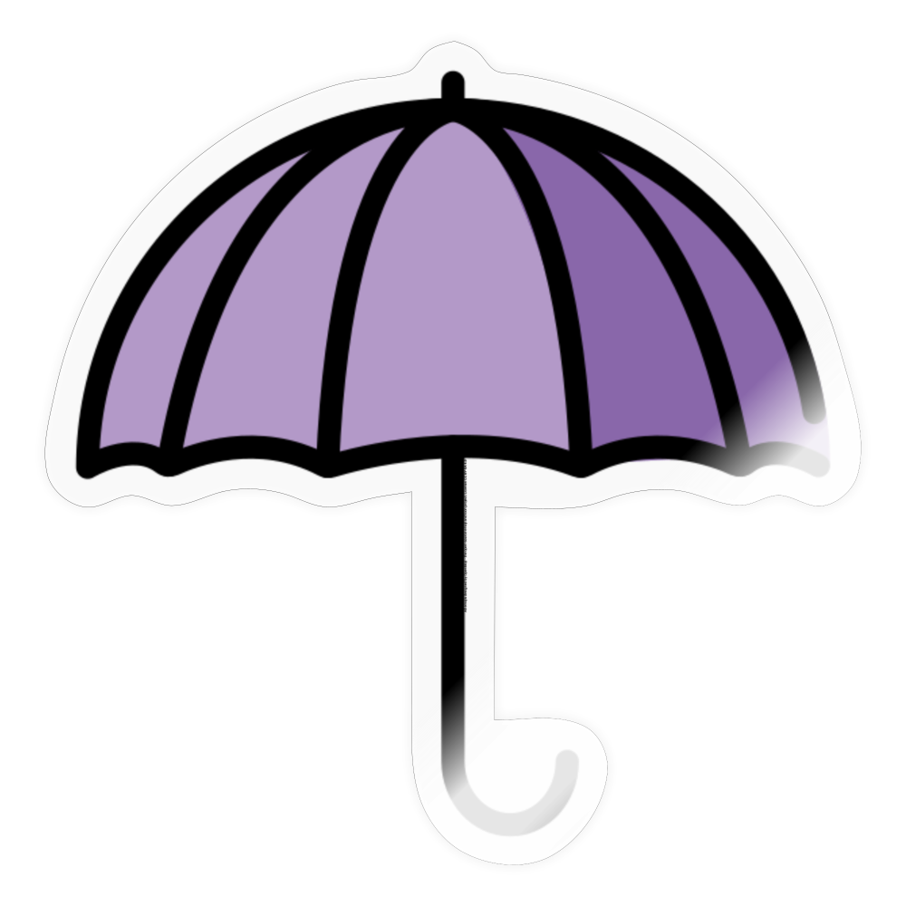 Umbrella Moji Sticker - Emoji.Express - transparent glossy