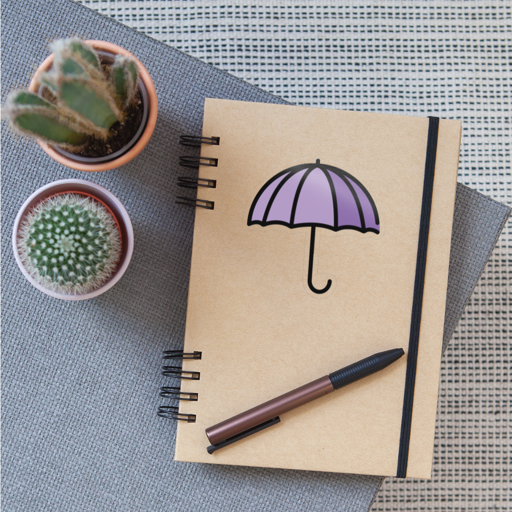 Umbrella Moji Sticker - Emoji.Express - transparent glossy