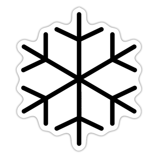 Snowflake Moji Sticker - Emoji.Express - white matte