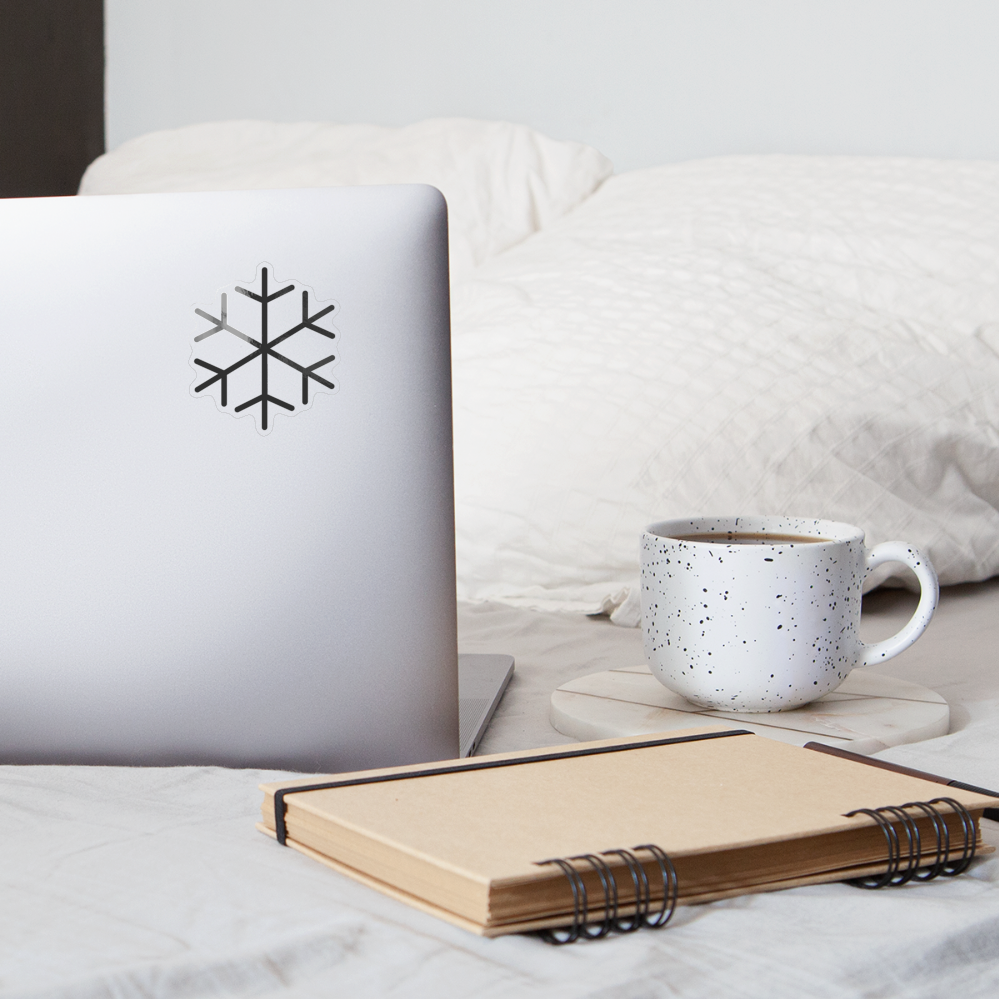 Snowflake Moji Sticker - Emoji.Express - transparent glossy