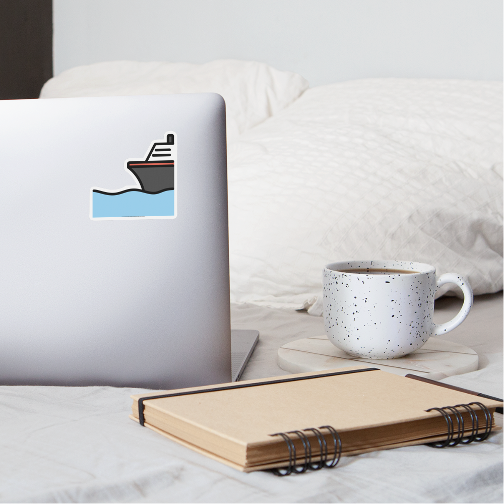 Ship Moji Sticker - Emoji.Express - white matte