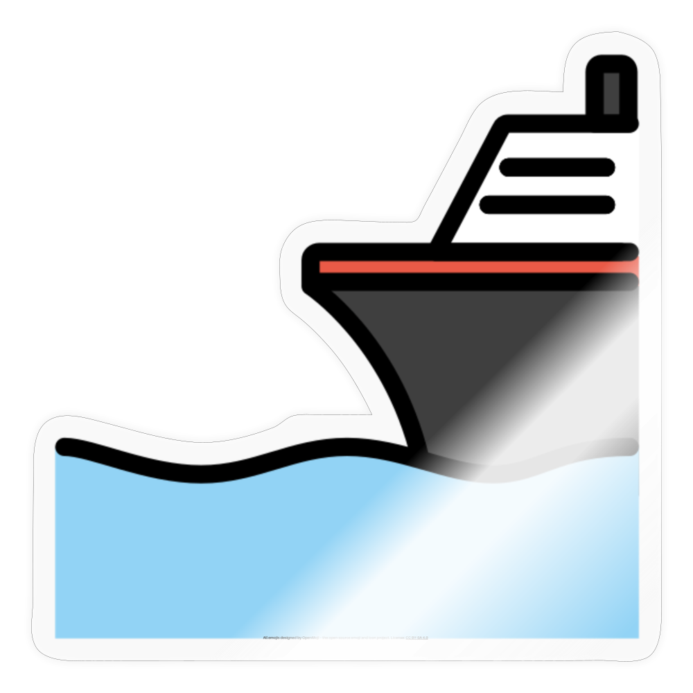 Ship Moji Sticker - Emoji.Express - transparent glossy