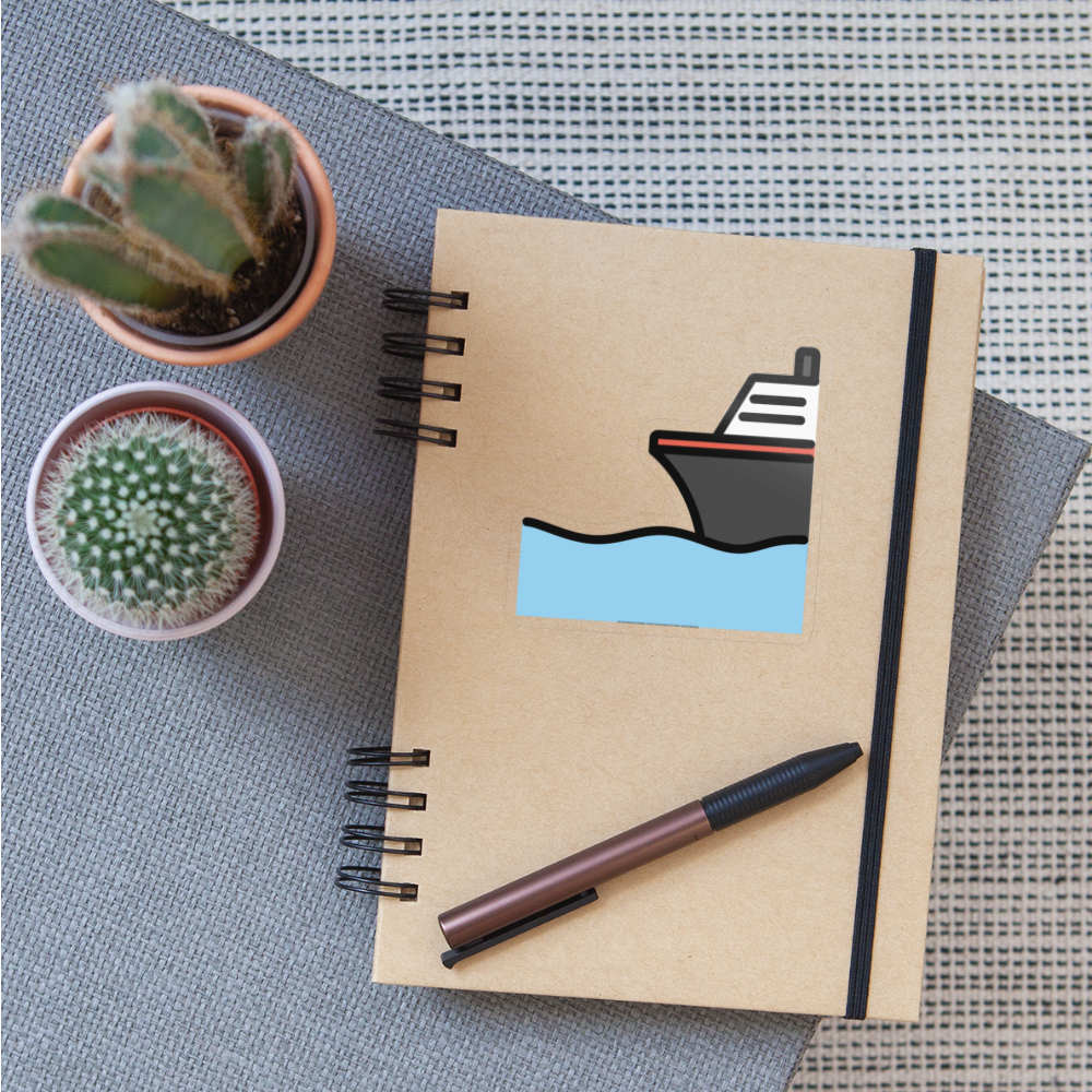 Ship Moji Sticker - Emoji.Express - transparent glossy