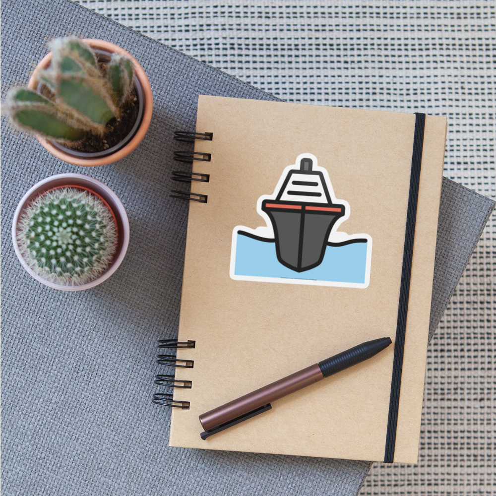 Passenger Ship Moji Sticker - Emoji.Express - white matte