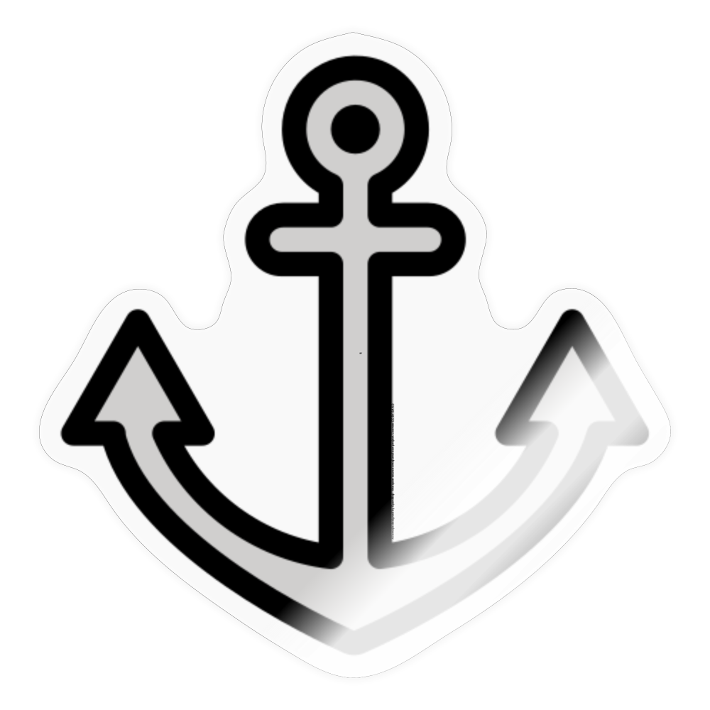 Anchor Moji Sticker - Emoji.Express - transparent glossy