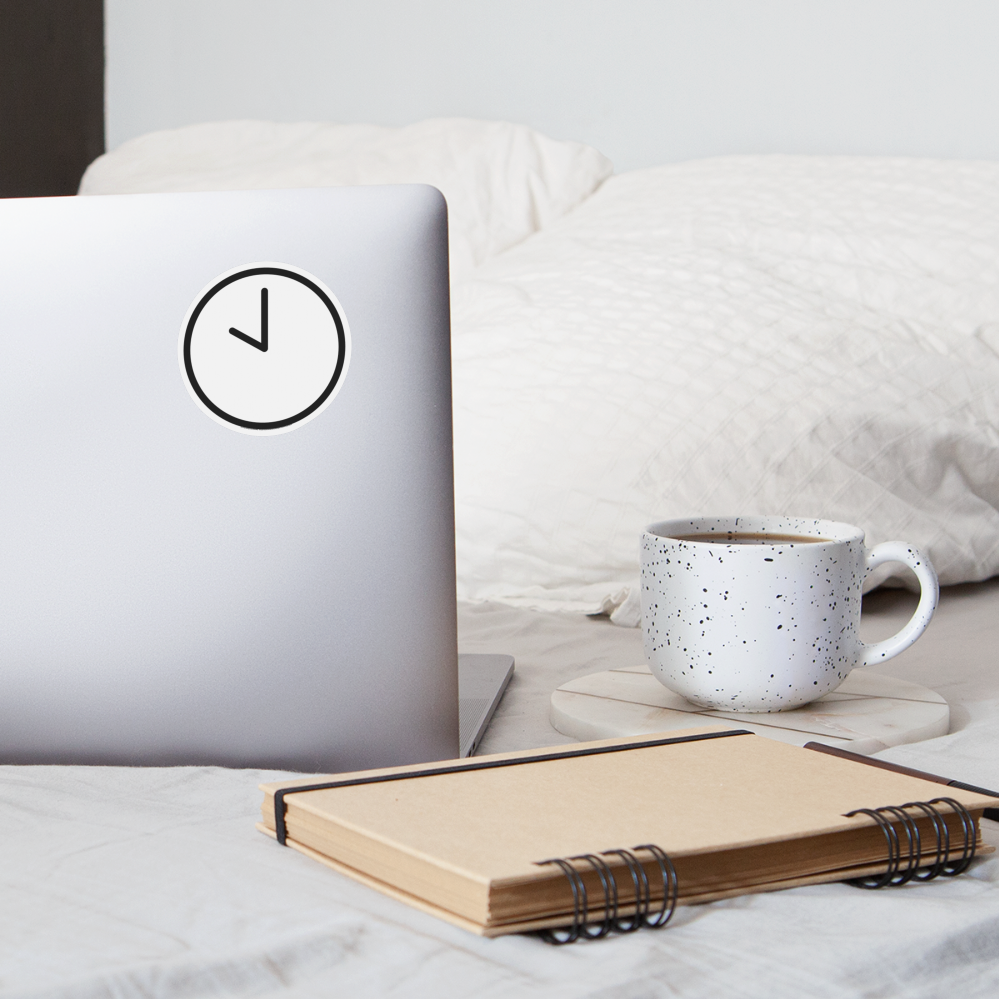 Ten O'Clock Moji Sticker - Emoji.Express - white matte