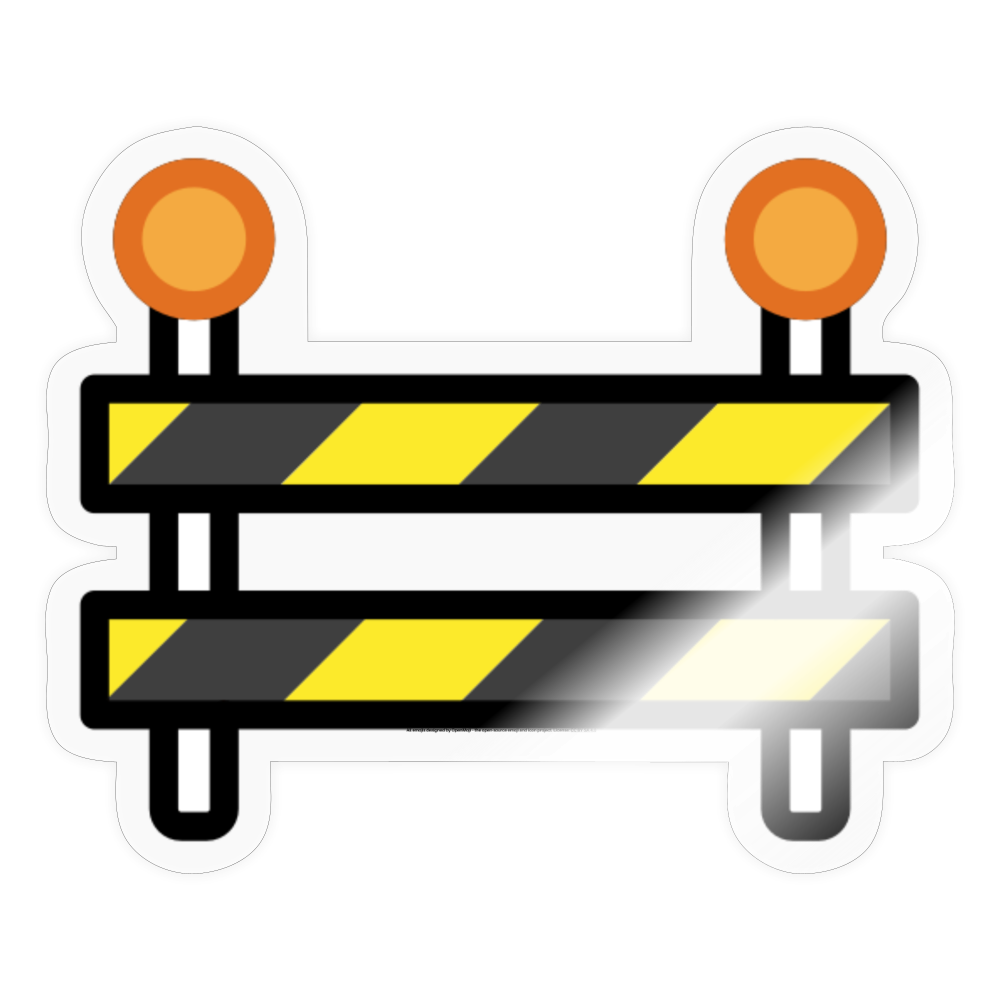 Construction Moji Sticker - Emoji.Express - transparent glossy