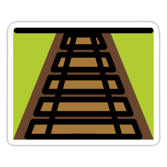 Railway Track Moji Sticker - Emoji.Express - white matte