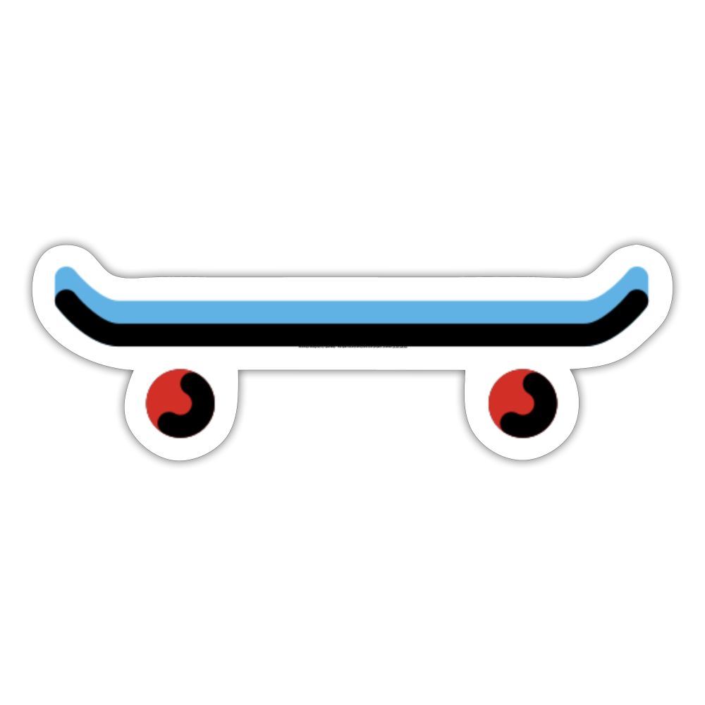 Skateboard Moji Sticker - Emoji.Express - white matte