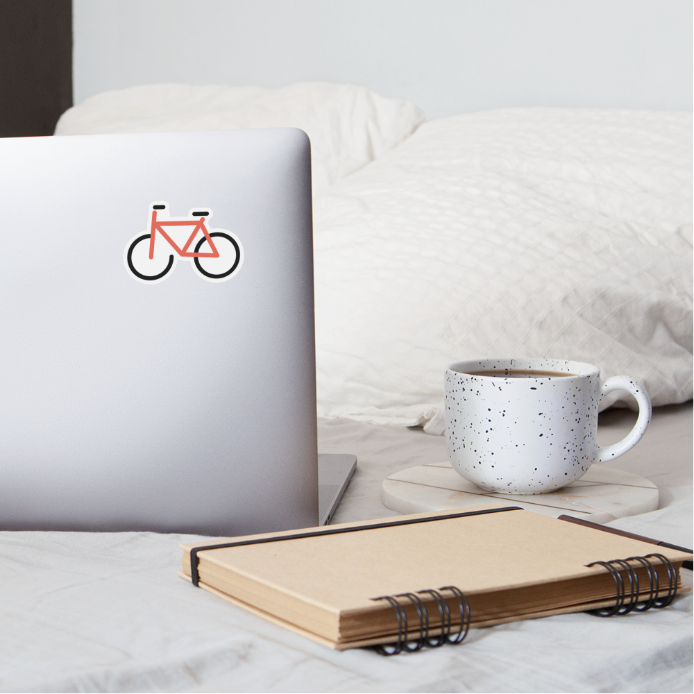 Bicycle Moji Sticker - Emoji.Express - white matte