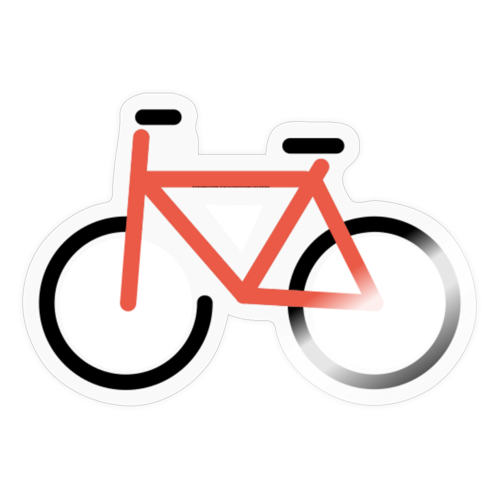 Bicycle Moji Sticker - Emoji.Express - transparent glossy