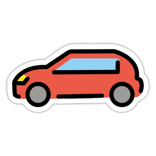 Automobile Moji Sticker - Emoji.Express - white matte