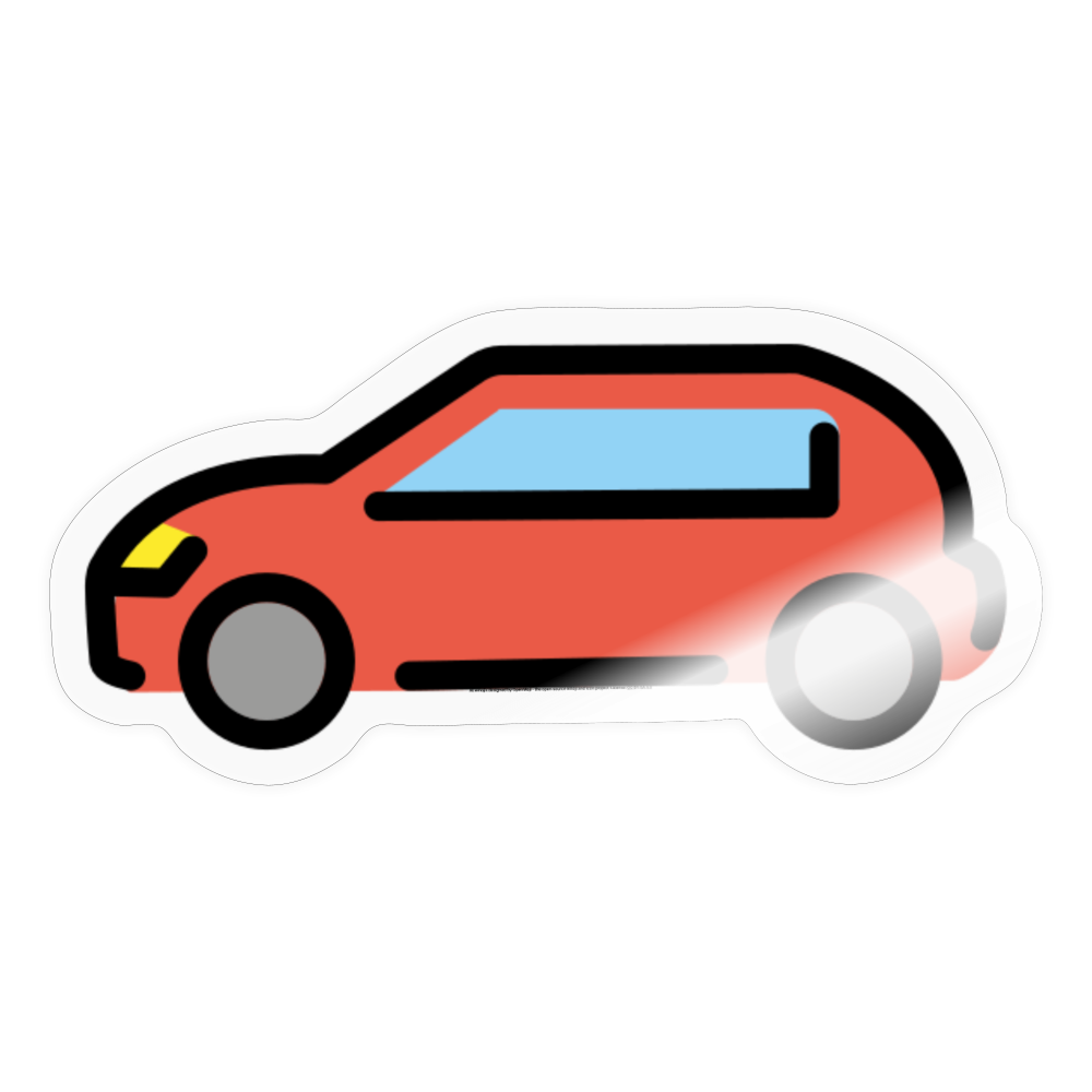 Automobile Moji Sticker - Emoji.Express - transparent glossy
