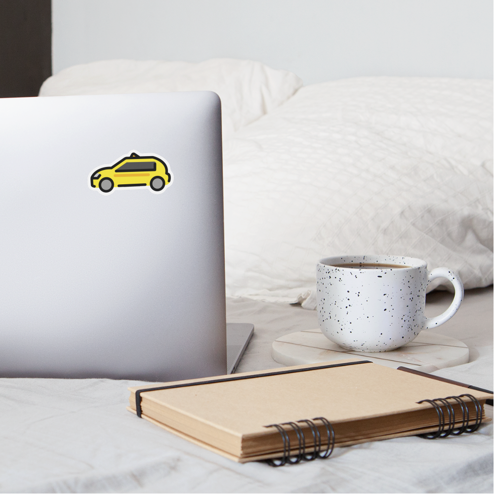 Taxi Moji Sticker - Emoji.Express - white matte