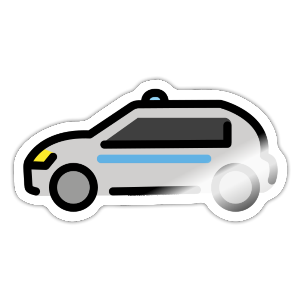 Police Car Moji Sticker - Emoji.Express - white glossy