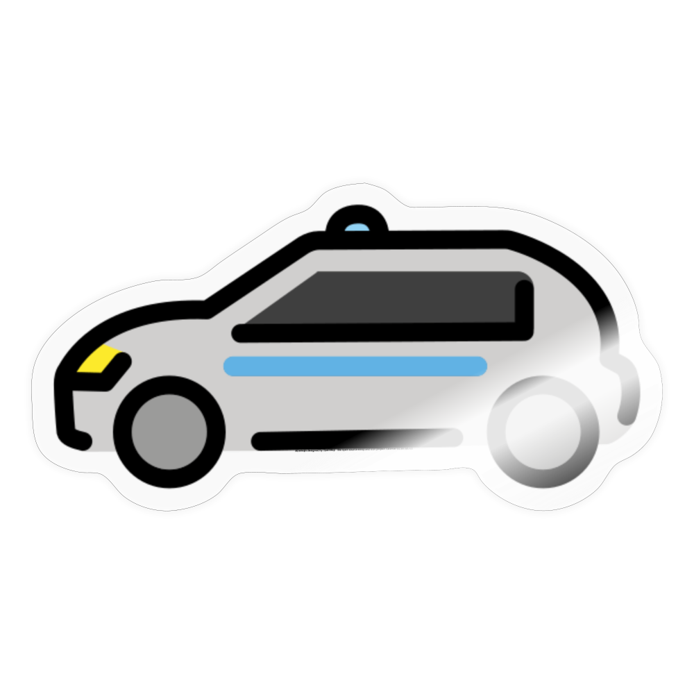 Police Car Moji Sticker - Emoji.Express - transparent glossy