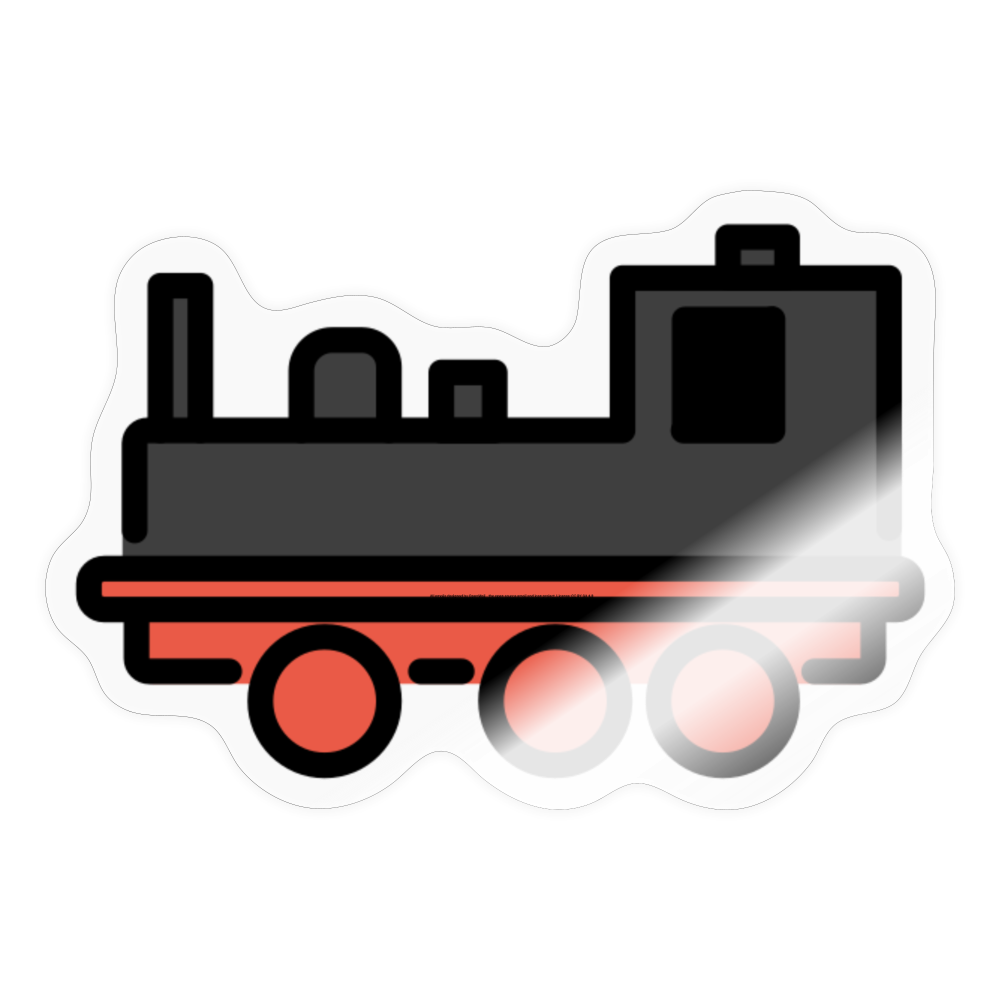 Locomotive Moji Sticker - Emoji.Express - transparent glossy
