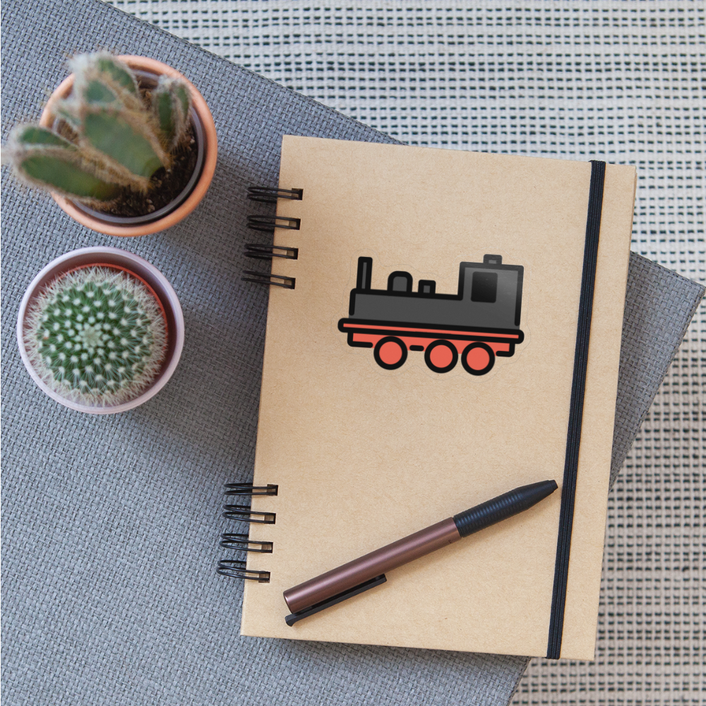 Locomotive Moji Sticker - Emoji.Express - transparent glossy