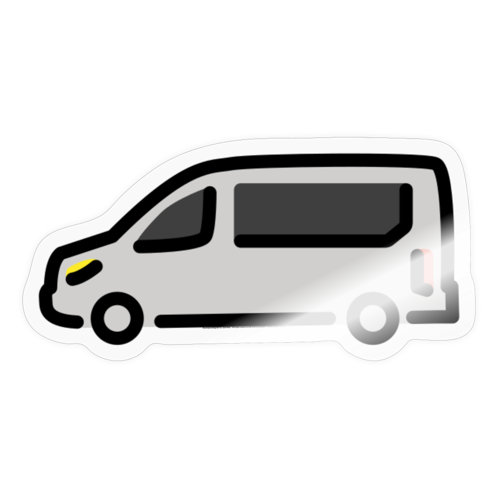 Minibus Moji Sticker - Emoji.Express - transparent glossy
