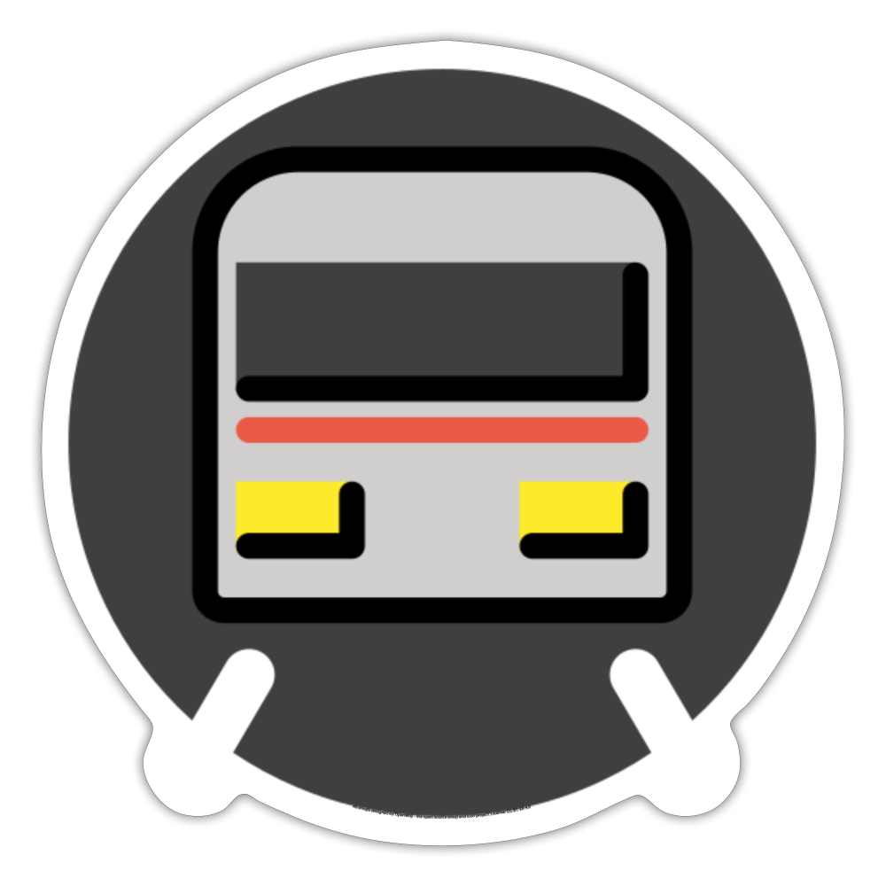 Metro Moji Sticker - Emoji.Express - white matte