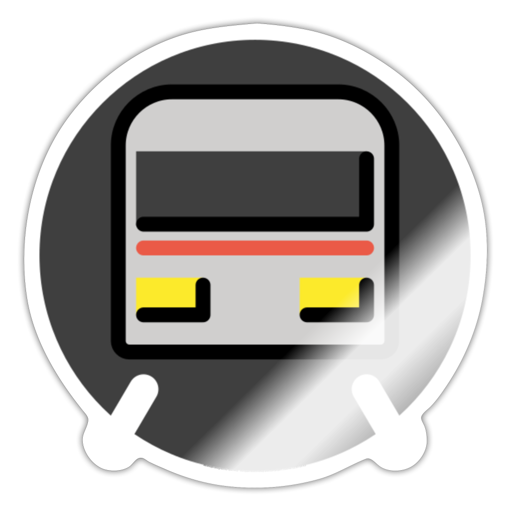 Metro Moji Sticker - Emoji.Express - white glossy