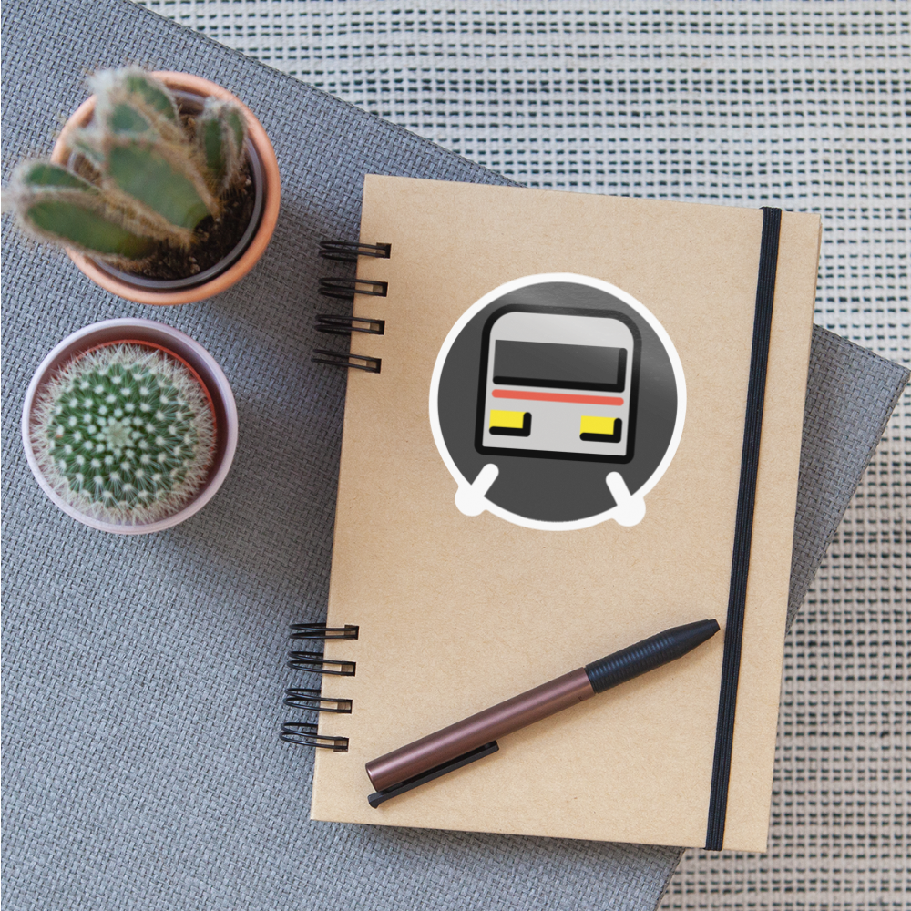 Metro Moji Sticker - Emoji.Express - white glossy