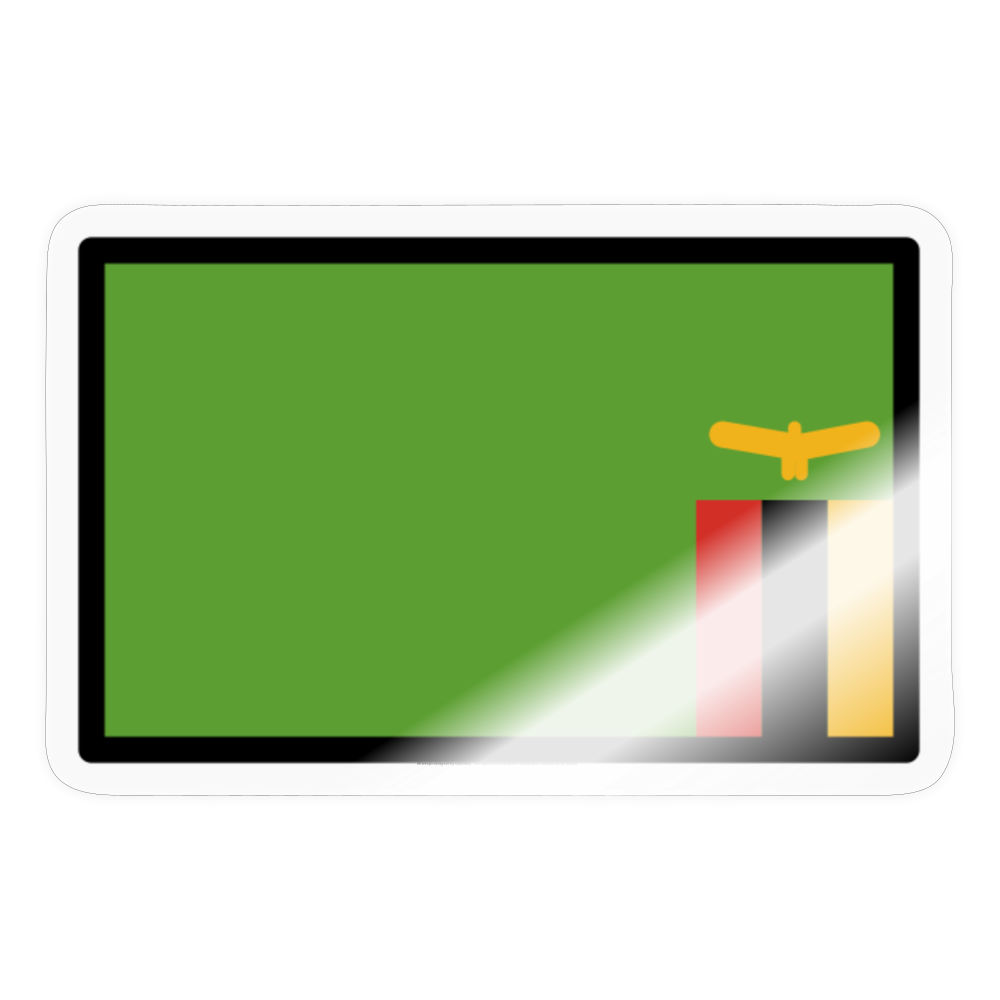 Flag: Zambia Moji Sticker - Emoji.Express - transparent glossy
