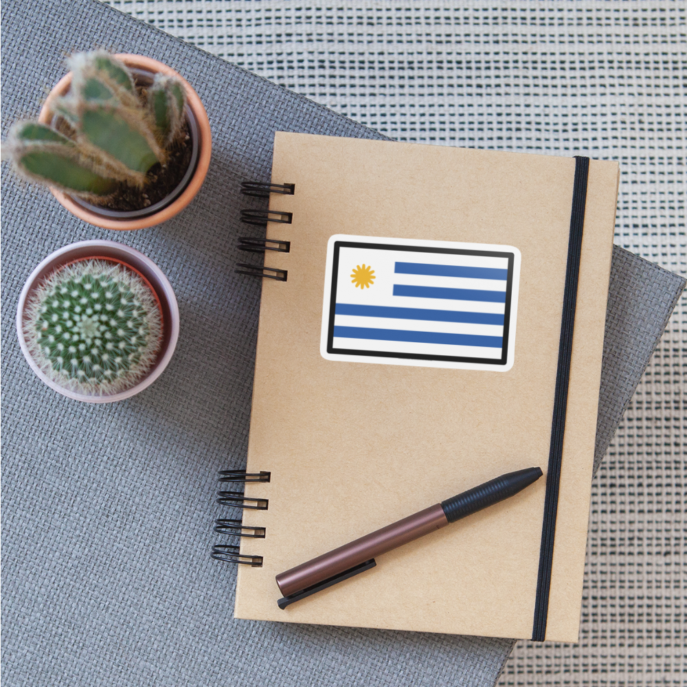 Flag: Uruguay Moji Sticker - Emoji.Express - white matte
