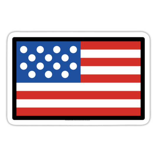 Flag: United States Moji Sticker - Emoji.Express - white matte