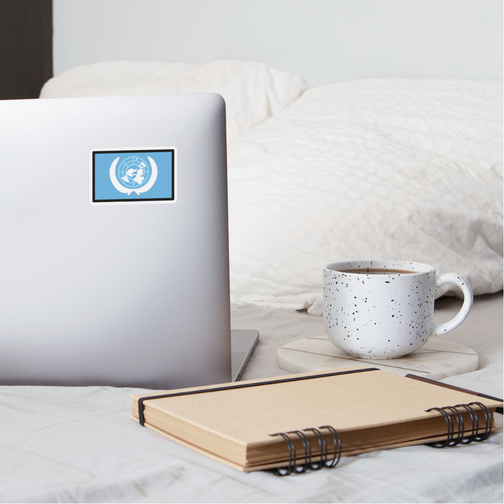 Flag: United Nations Moji Sticker - Emoji.Express - white matte