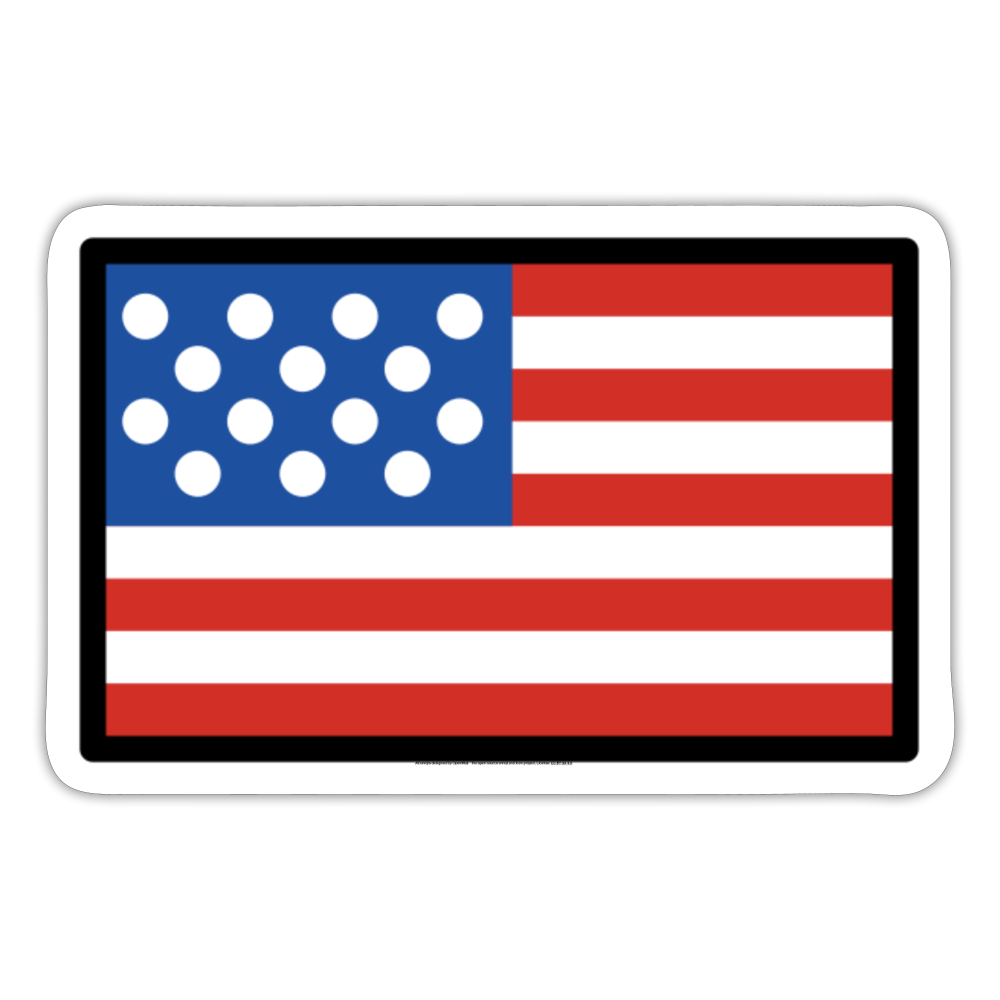 Flag: U.S Outlying Islands Moji Sticker - Emoji.Express - white matte