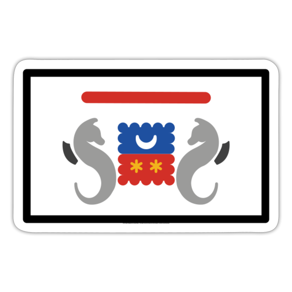 Flag:Mayotte Moji Sticker - Emoji.Express - white matte