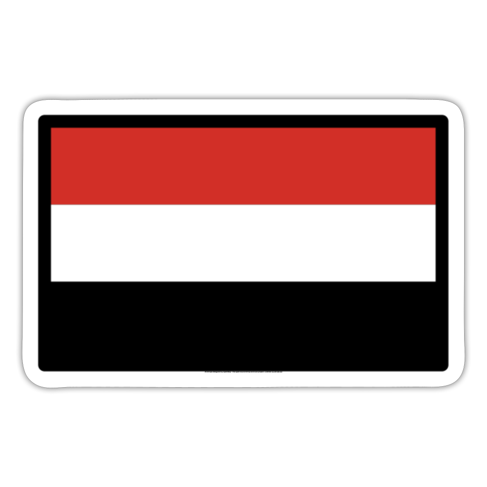 Flag: Yemen Moji Sticker - Emoji.Express - white matte