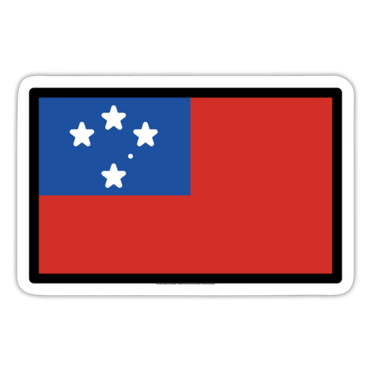 Flag: Samoa Moji Sticker - Emoji.Express - white matte