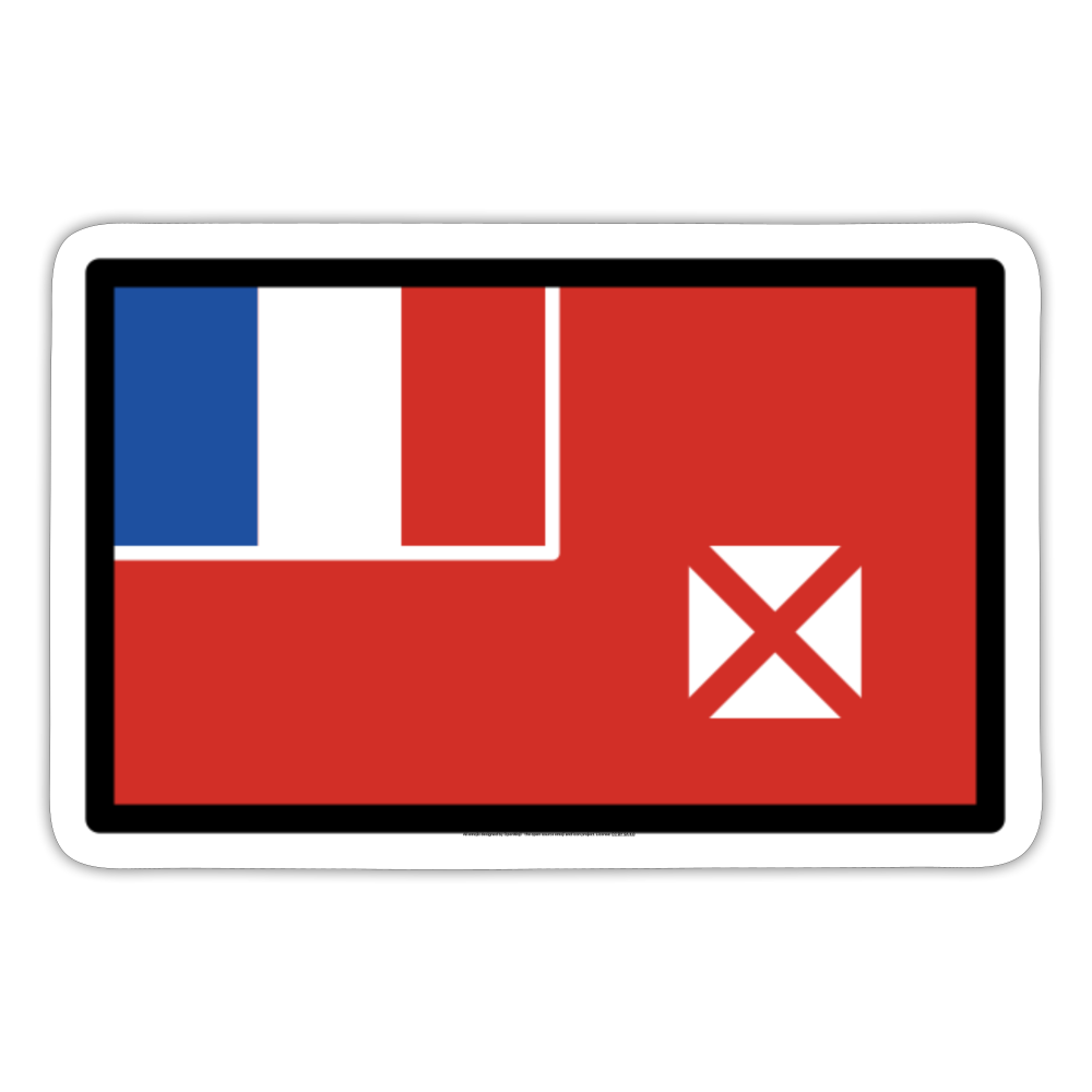 Flag: Wallis & Futuna Moji Sticker - Emoji.Express - white matte