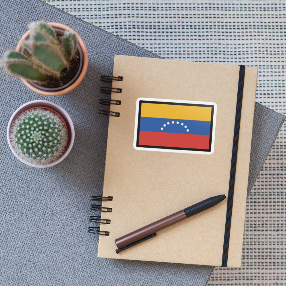 Flag: Venezuela Moji Sticker - Emoji.Express - white matte