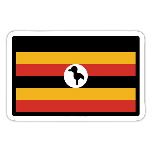 Flag: Uganda Moji Sticker - Emoji.Express - white matte
