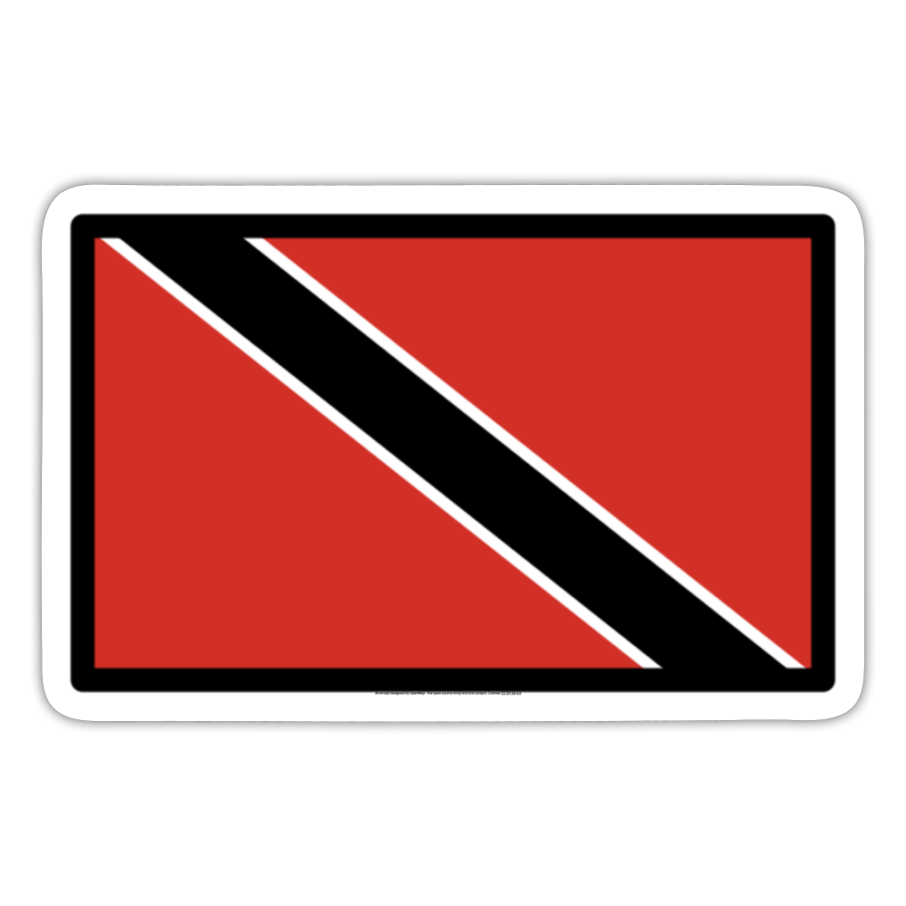 Flag: Trinidad & Tobago Moji Sticker - Emoji.Express - white matte