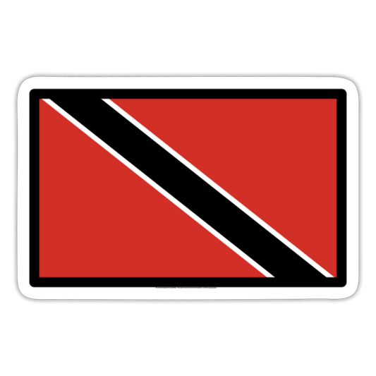 Flag: Trinidad & Tobago Moji Sticker - Emoji.Express - white matte