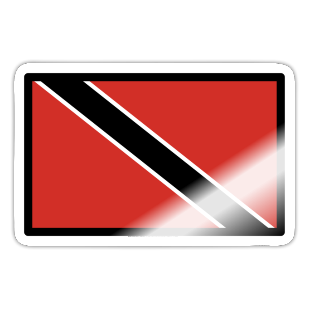 Flag: Trinidad & Tobago Moji Sticker - Emoji.Express - white glossy