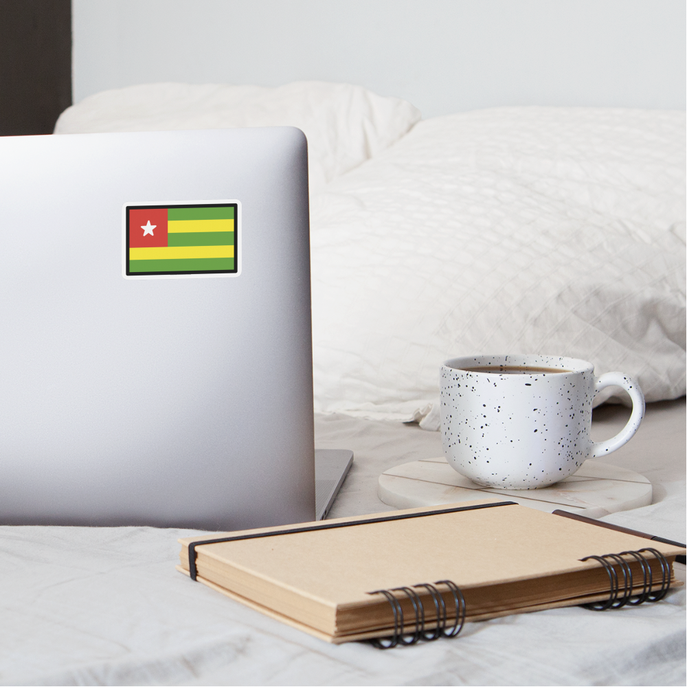 Flag: Togo Moji Sticker - Emoji.Express - white matte