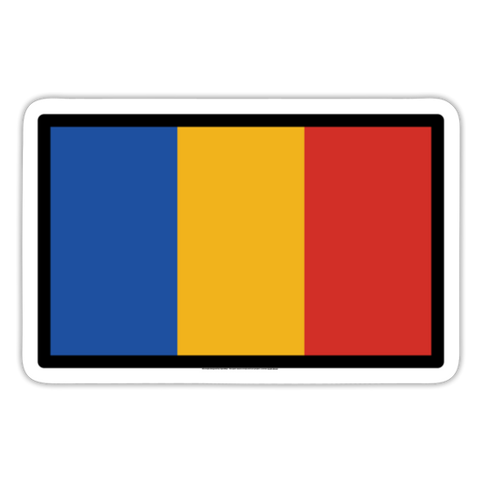 Flag: Chad Moji Sticker - Emoji.Express - white matte