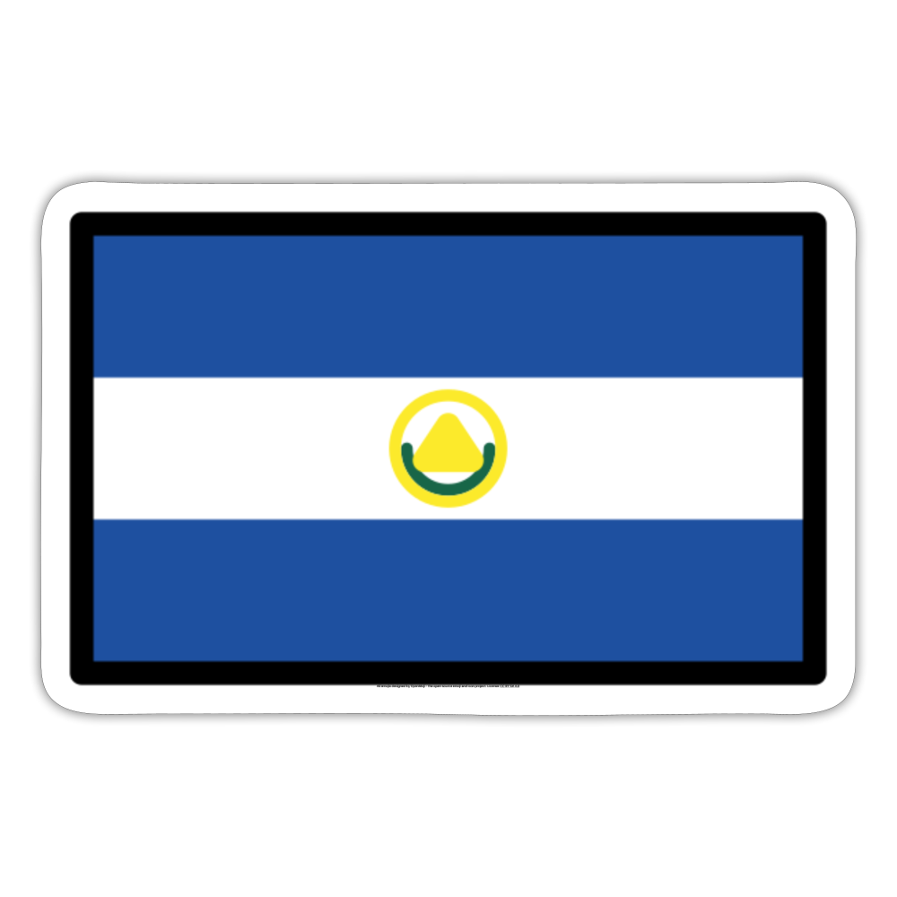 Flag: El Salvador Moji Sticker - Emoji.Express - white matte