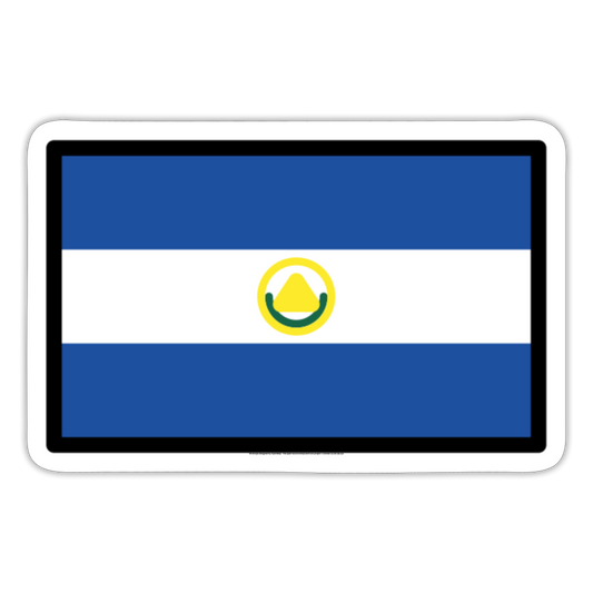 Flag: El Salvador Moji Sticker - Emoji.Express - white matte