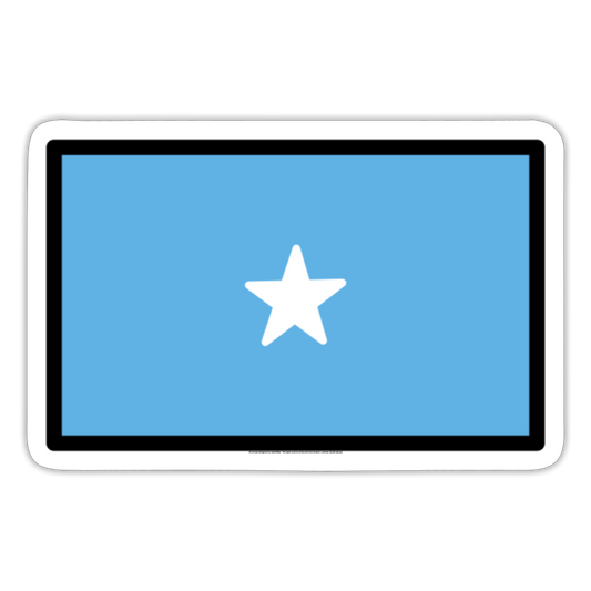 Flag: Somalia Moji Sticker - Emoji.Express - white matte