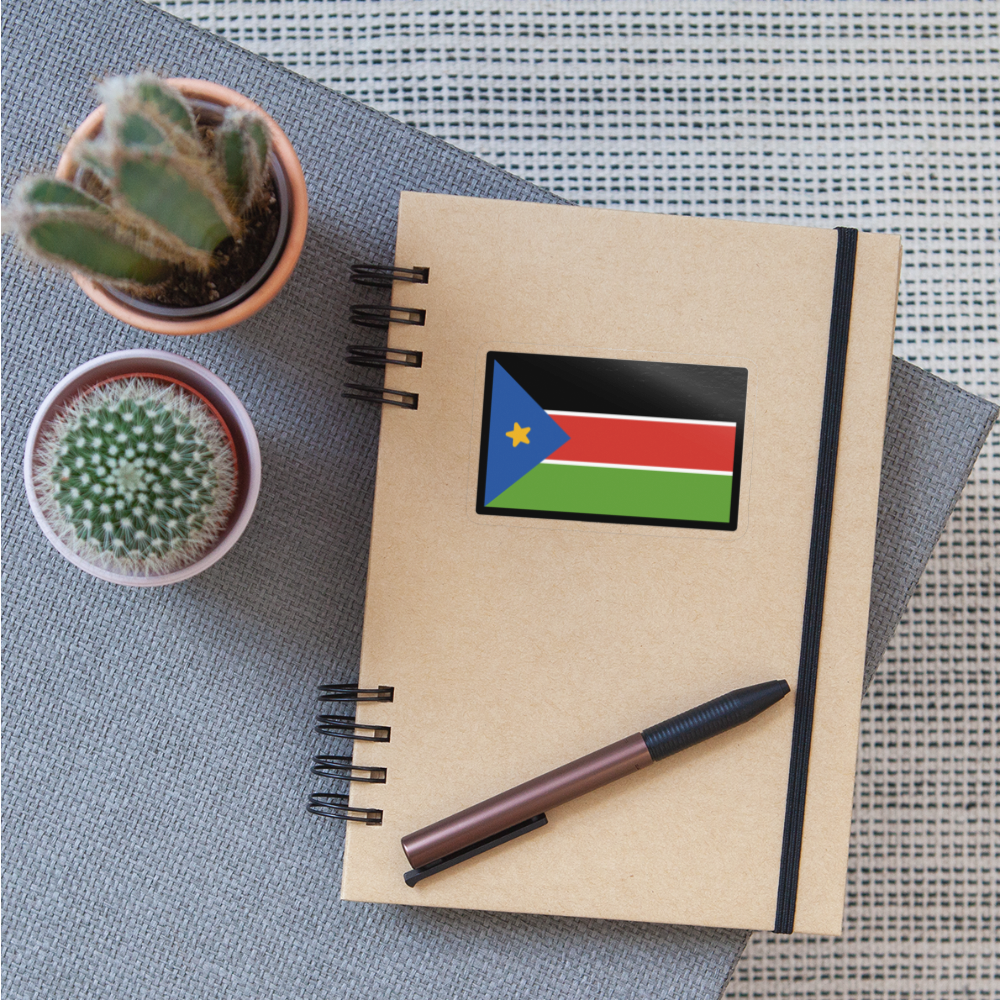 Flag: South Sudan Moji Sticker - Emoji.Express - transparent glossy