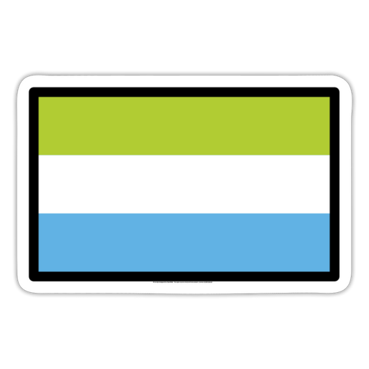 Flag: Sierra Leone Moji Sticker - Emoji.Express - white matte