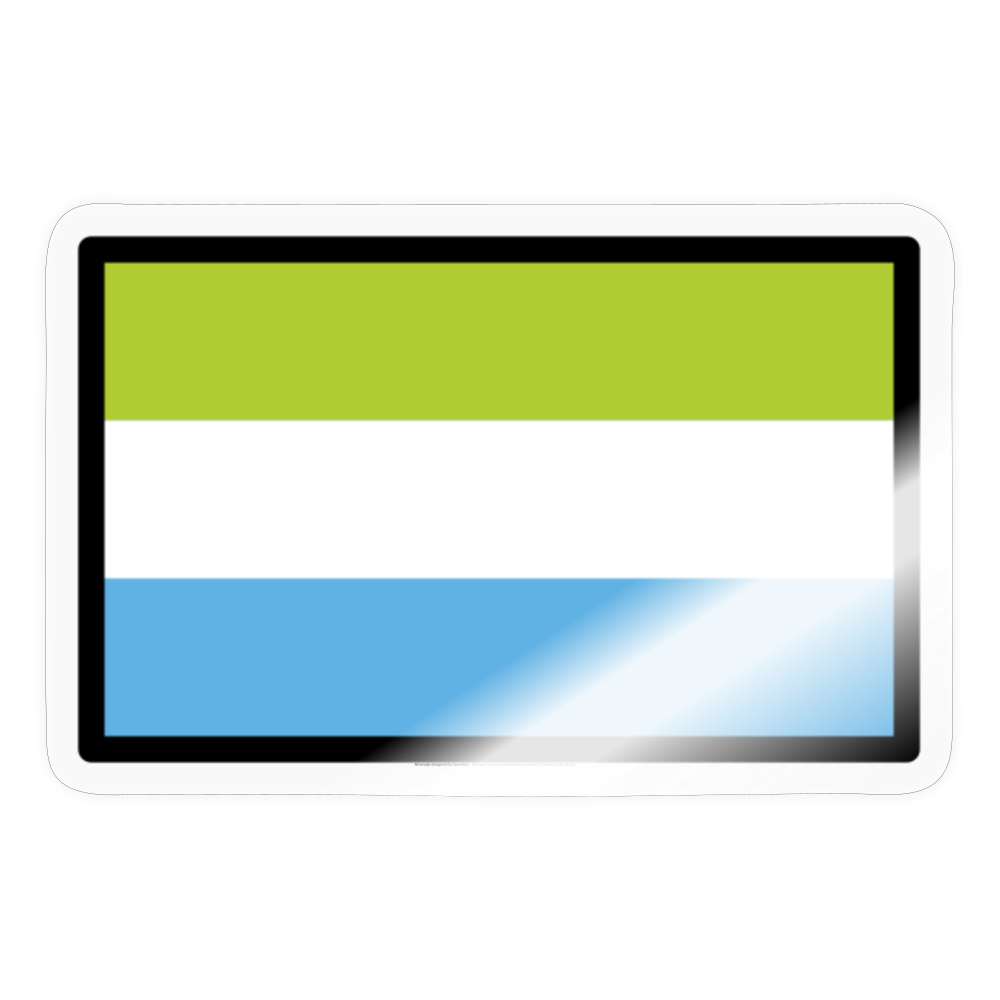 Flag: Sierra Leone Moji Sticker - Emoji.Express - transparent glossy