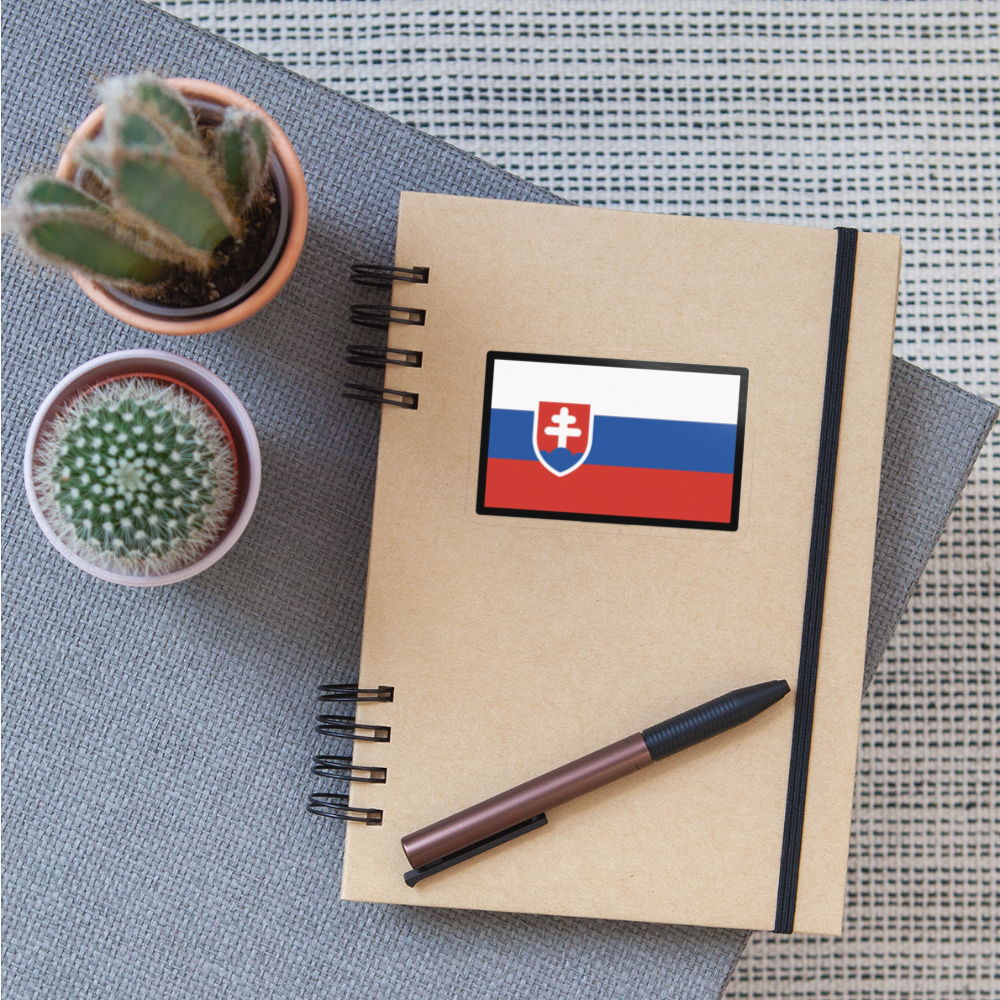 Flag: Slovakia Moji Sticker - Emoji.Express - transparent glossy