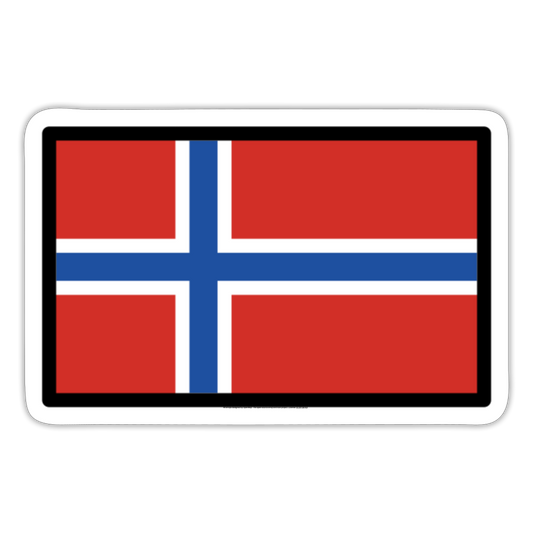 Flag: Svalbard & Jan Mayen Moji Sticker - Emoji.Express - white matte